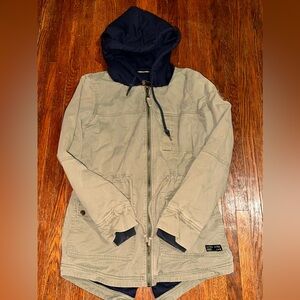 Element Wolfeboro Collection Women’s Small Green Canvas Full Zip Hooded Jacket